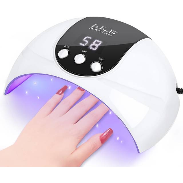 UV Nail Lamp Nail Dryer 54W UV Lamps for Gel Nails Nail UV Lamp Led Nail Lamp with 3 Timer, Auto Sensor, LCD Screen, USB Plug Gel Nail Curing Lamp,