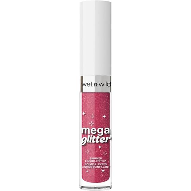 Wet N Wild Mega Glitter Shimmer Liquid Lipstick - Rosa