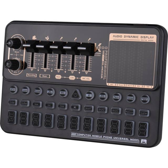 Multifunktionellt Live SK500 ljudkort och BM800 Suspension Microphone Kit Sändningsinspelning