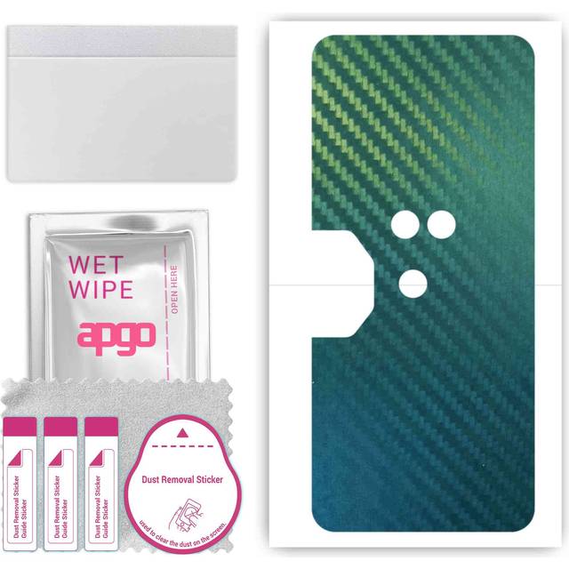 apgo Protective Skin Sticker for the back compatible with Lenovo Legion Duel, Wrap Film, Foil, Vinyl - Pattern Carbon Chameleon CAKA1
