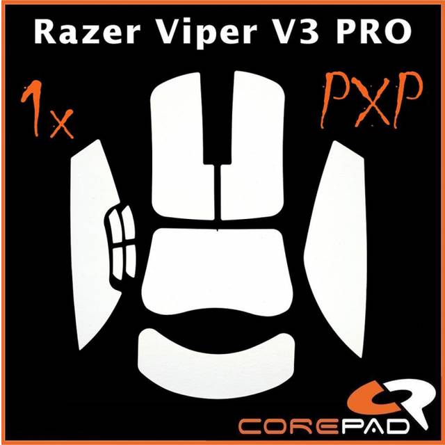 Corepad PXP Grips Razer Viper V3 Pro Hvid