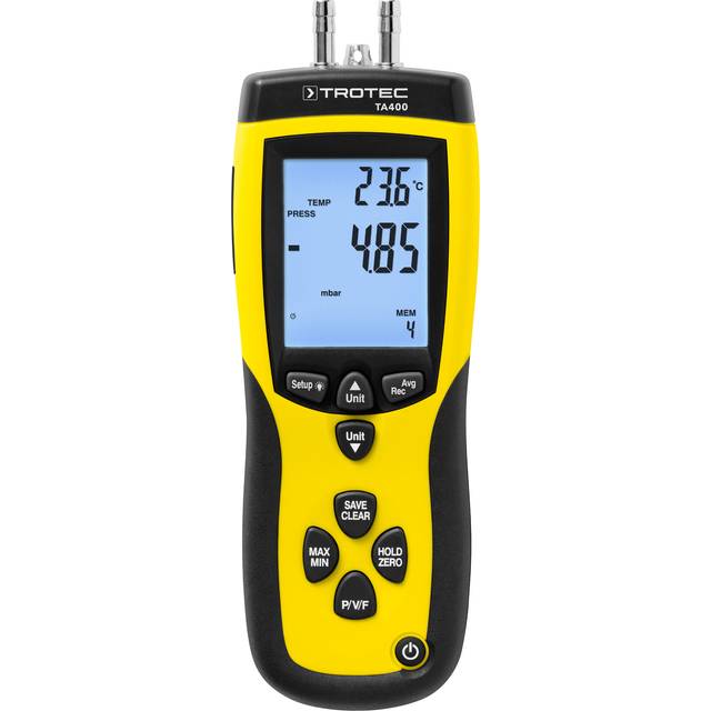 TA400 Pitot Tube Anemometer incl. Calibration Certificate, Anemometer, Wind Meter, pitot Tube, pitot Tube Anemometer, Meter for Accurate Flow