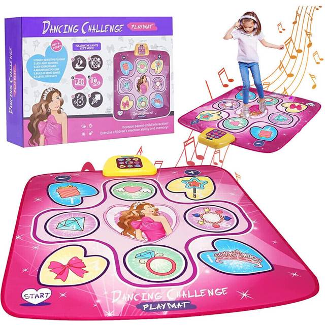 Dance Mat Toys with 5 Modes, Kids Girls Music Touch Play Mat Pad Gifts