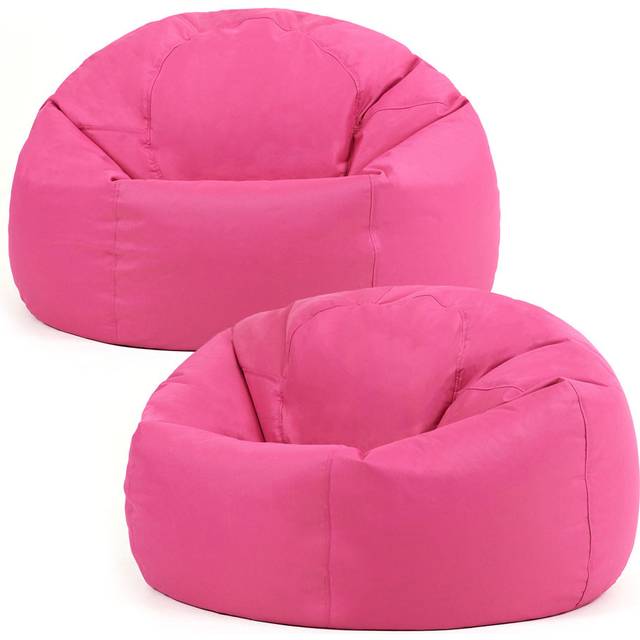 Winfield Classic Indoor Outdoor Bean Bag Chair Pack of 2 - Pink (Medium)