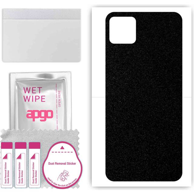 apgo Protective Skin Sticker for the back compatible with Cubot X20, Wrap Film, Foil, Vinyl - Pattern Matte Black