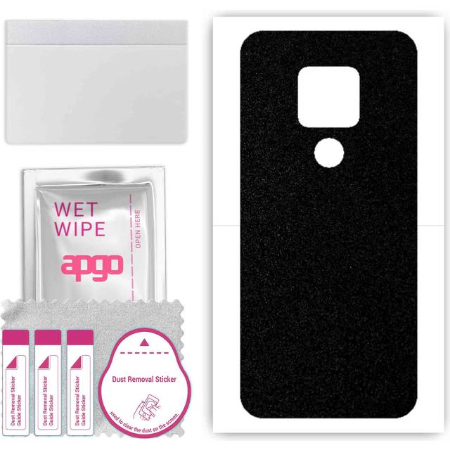 apgo Protective Skin Sticker for the back compatible with Cubot P30, Wrap Film, Foil, Vinyl - Pattern Matte Black
