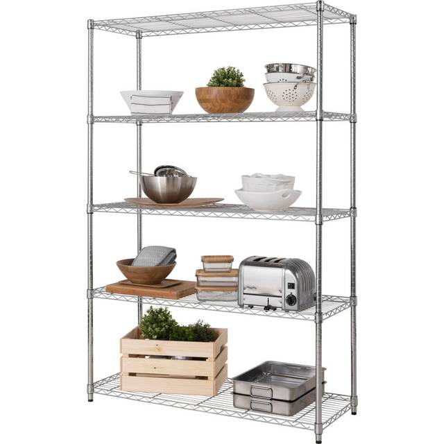 Antonucci 183.8cm 5 shelf Shelving Unit (183.8cm H x 121.2cm W x 45.7cm D)