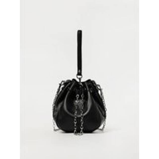 Womens Bucket Bag Chain Strap Wo - Black Clutch Bags - One Size