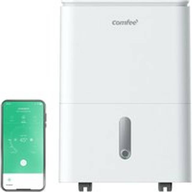 20L/Day Dehumidifier 3L Tank Quiet Operation with Drain Hose - White - One Size