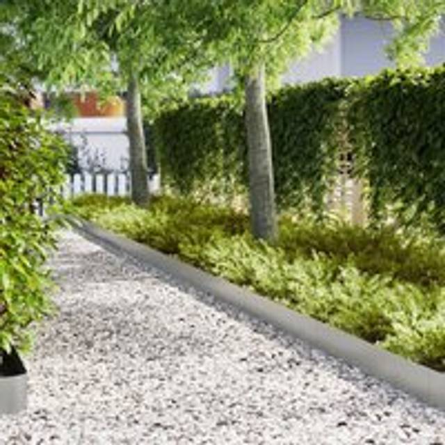 Lawn Edgings 30 pcs 100x0.5x20 cm Galvanised Steel - Silver - One Size
