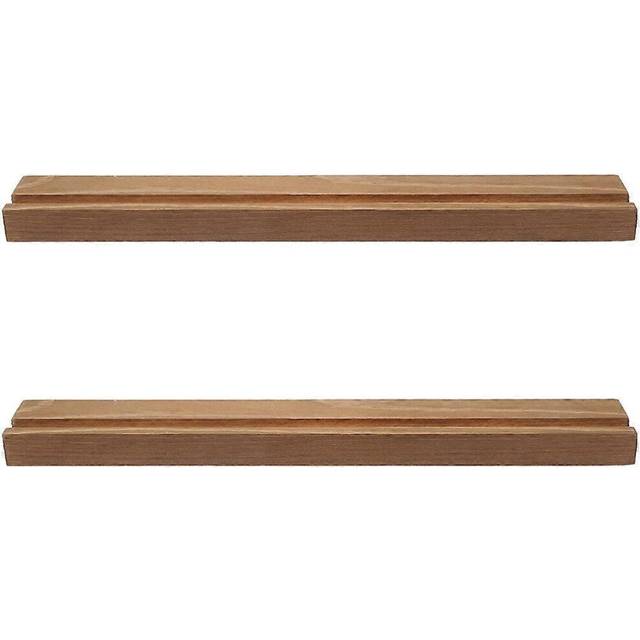 (As show, One size) 2pcs Vinyl Record Stand Wooden Vinyl Record Display Rack Modern Disc Support