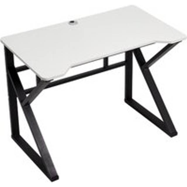 K-shaped Frame Office Desk Workstation Game Table, White