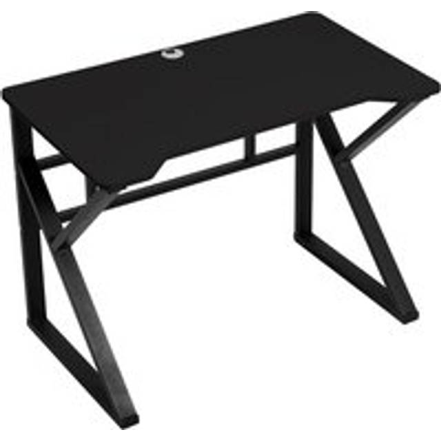 K-shaped Frame Office Desk Workstation Game Table, Black