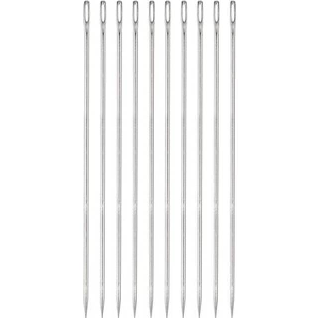 10pcs 8 Inch Upholstery Needles Stainless Steel Large Eye Stitching Needles