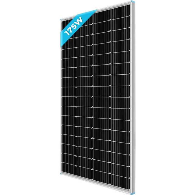 Renogy 175W Solar Panel, 12V Monocrystalline Solar Panel PV Array Solar Power System for Home, Sheds, Motorhomes, Rooftop, Caravan, Camper, Marine