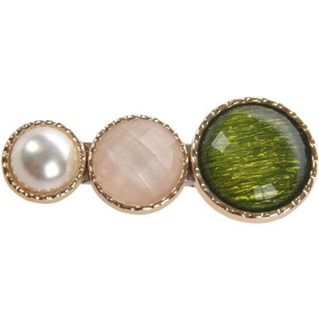 Clips geometric colored acrylic pearl alloy hairclip for women4063