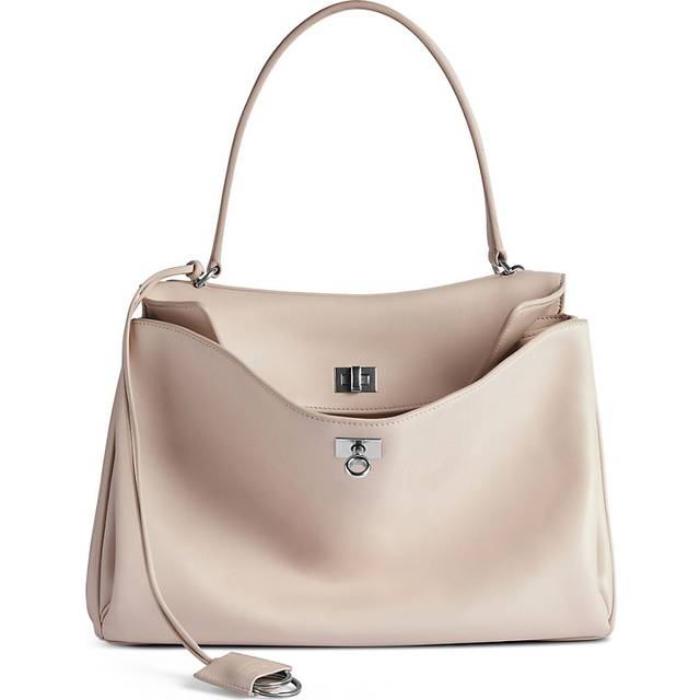 Balenciaga Women's Sand Leather Medium Rodeo Handbag in Beige O Tan | 7897722AA4U Color 2910 (One Size)