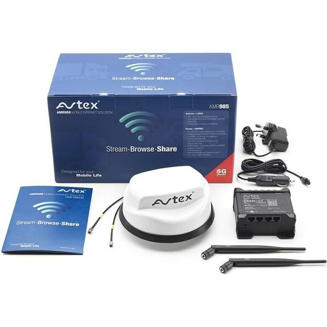 Avtex amr994x- mobile 3g4g/5g wi-fi internet router system motorhome caravan