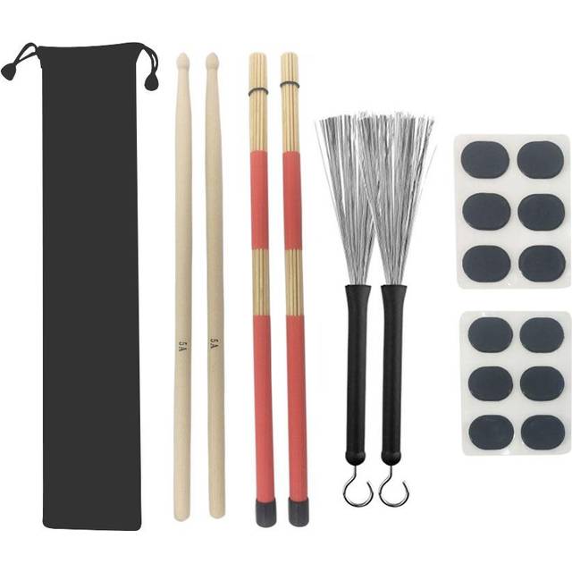 Manufacturers wholesale shelf drum wire brush drum brush drum stick 5A drum stick 19 bundles of transparent