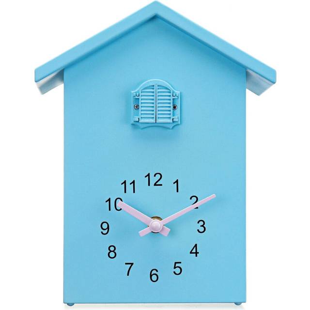(Blue) Quartz Wall Clock Modern Bird Home Living Room Hanging Watch Office Decor
