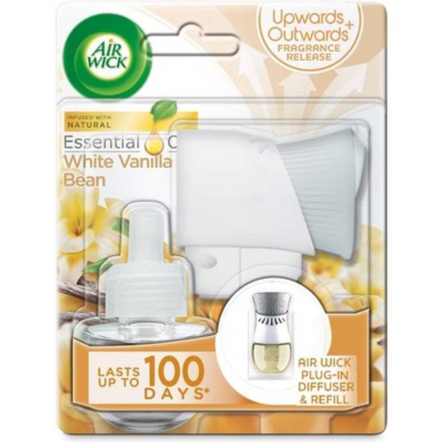 Air wick white vanilla bean scented plug in with refill