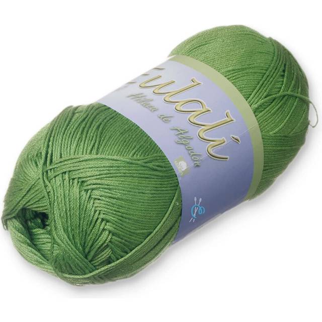 EULALI [100grs] by Omega - Bright 100% Mercerized Egyptian Cotton Thread - Color: 82 Lime Green