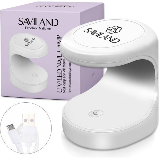 Mini Nail Lamp - 16W U V/LED Nail Dryer U V Light for Nails for Gel Nail Polish, Poly Builder Nail Gel, Glue Gel, Nail Art Tools for Starters Home DIY