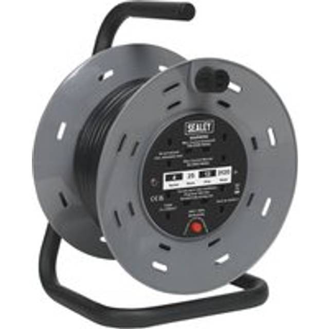 Sealey BCR25 25m Cable Reel with Thermal Trip 4 x 230V
