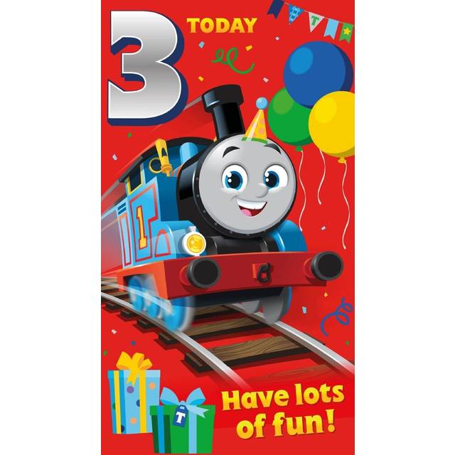 Thomas The Tank Engine Age 3 Birthday Card