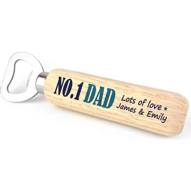 Personalised dad bottle opener gift for christmas birthday from daughter son