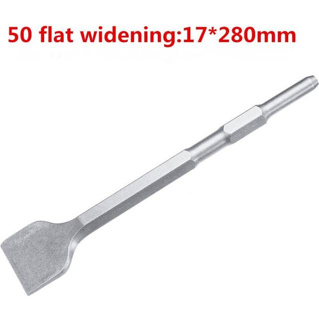 (40 flat widening:17X280mm) 17mm SDS Plus Chisel Flat/Point/U Type For Electric Hammer Drill Jackhammer 0810/0840