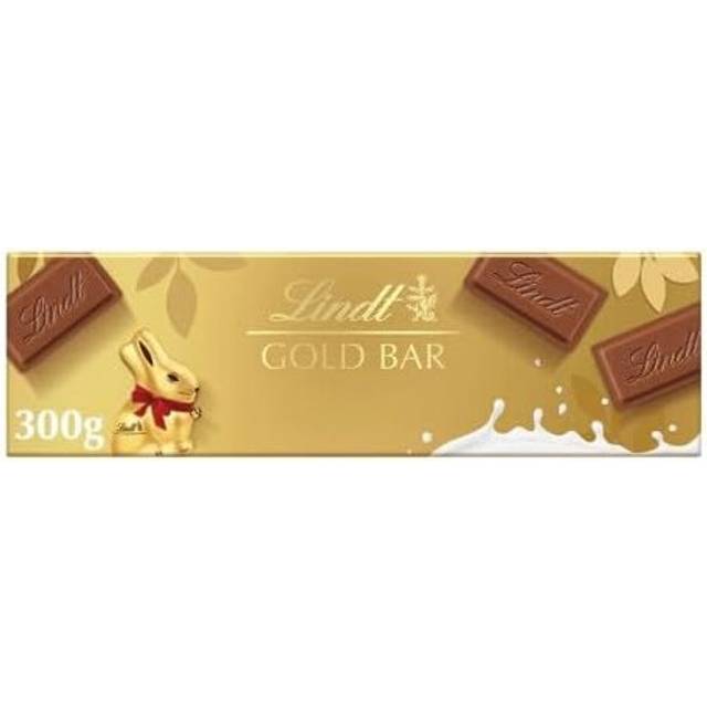 (Pack Of 4) Lindt Easter Milk Chocolate Gold Bar 300g