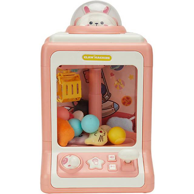 Household Mini Clip Doll Claw Machine-Pink - One Size