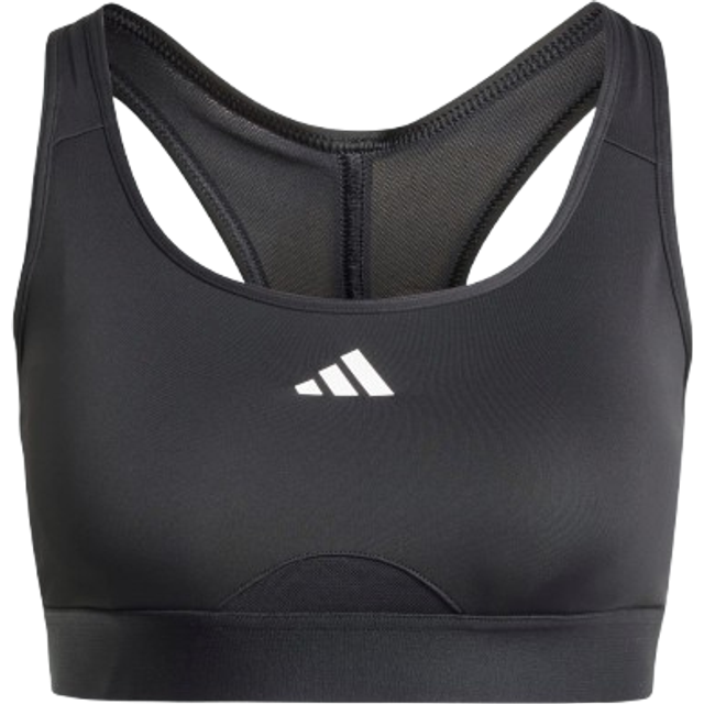 adidas – Training – Train Essentials – Svart sportbehå med medelstöd-Svart/a