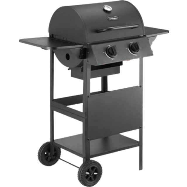 Vonhaus Barrel 2 Burner Gas BBQ, Black
