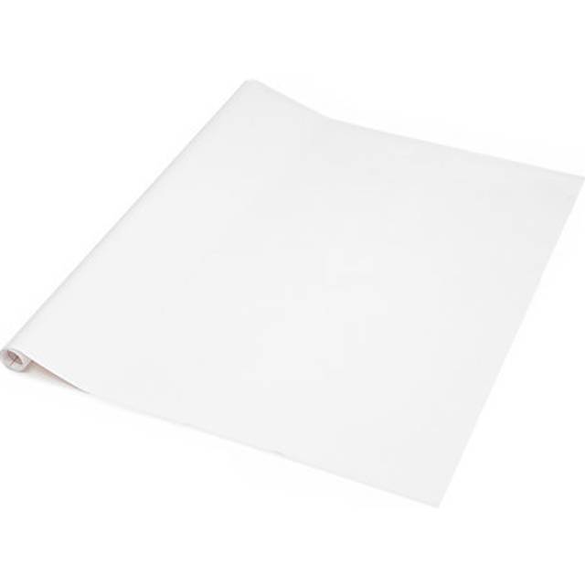 dc fix Matt White Self Adhesive Vinyl Wrap for Kitchen Doors and Furniture - White / 67.5cm x 2m