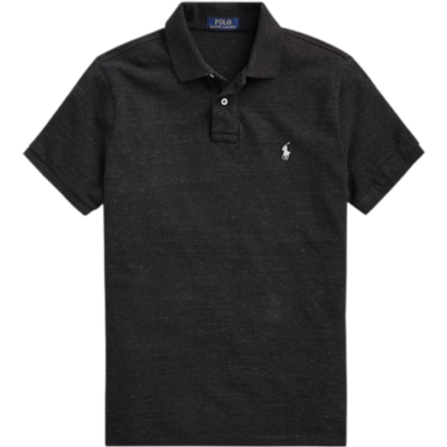 Polo Ralph Lauren Logo Polo Shirt - Black   - M