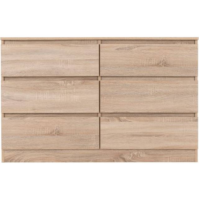Malvern 6 Drawer Chest - Sonoma Oak - Brown