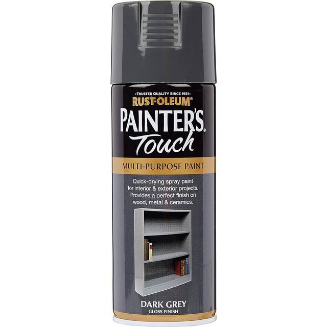 Rust-Oleum AE0040015E8 Painters Touch Dark Grey Gloss Multi Purpose Spray Paint 400ml