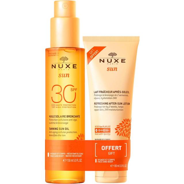 Duo Suntan Oil High Protection SPF30 face and body and Lait Fraicheur Après-Soleil face and body 100ml complimentary