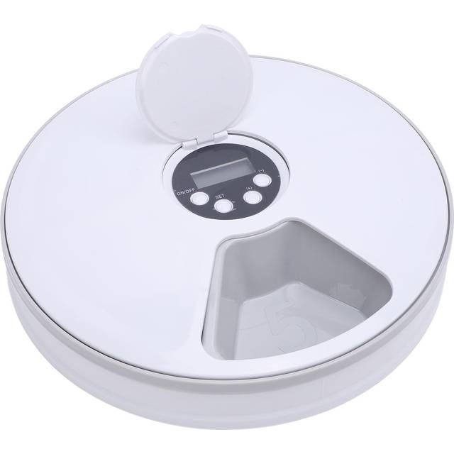 Automatic Pet Feeder Timed Feeding Portion Control Lightweight Plastic Food Water Dispenser for