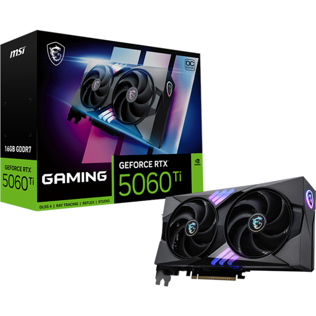 Open Box MSI NVIDIA GeForce RTX 5060 Ti GAMING OC Graphics Card for Gaming - 16GB