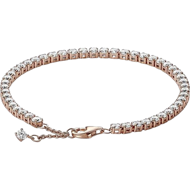 Pandora Rose Gold Crystal Tennis Bracelet - 18cm