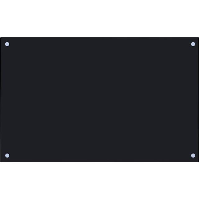 vidaXL Kitchen Backsplash Transparent 80 x 50 cm Tempered Glass