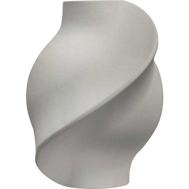 Louise Roe - Caramic Pirout vase - Vas - Sanded Grey - Ø7 x Ø21 x H22 cm