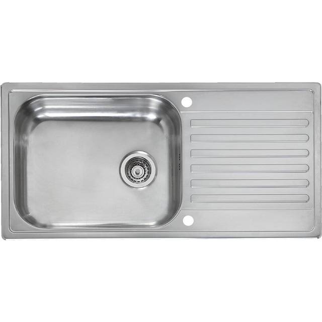 Reginox Minister 1.0 Bowl Inset Kitchen Sink Stainless Steel Reversible Waste
