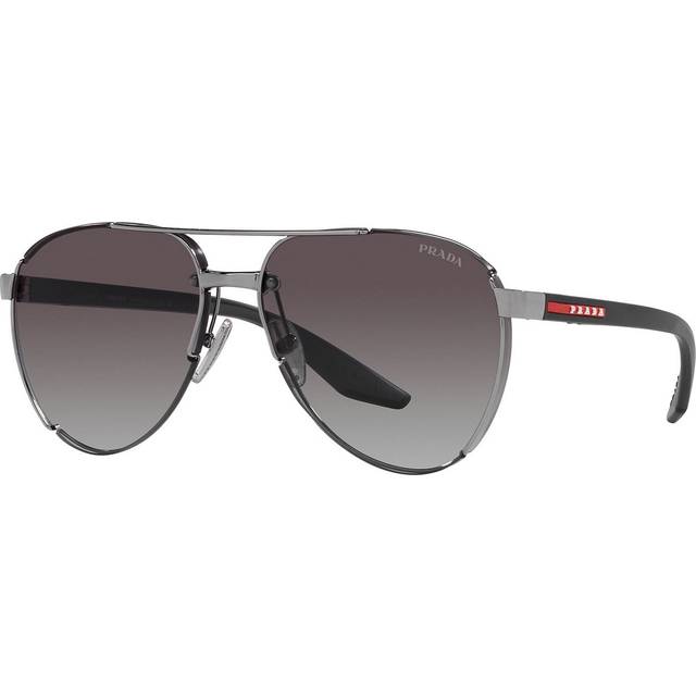 Prada Linea Rossa PS 51YS 5AV09U, AVIATOR Sunglasses, MALE - Silver