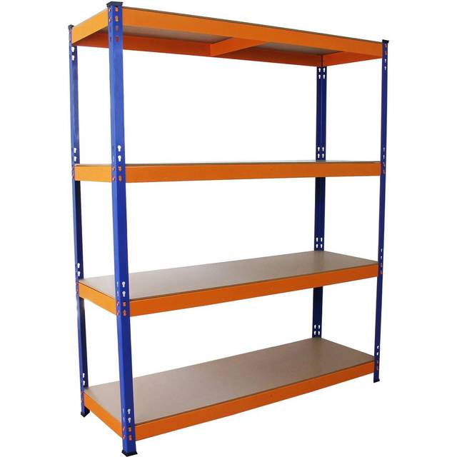 Monster Racking S-rax Warehouse Storage Shelving, Blue/Orange, 150Cm W, 50Cm D, Blue