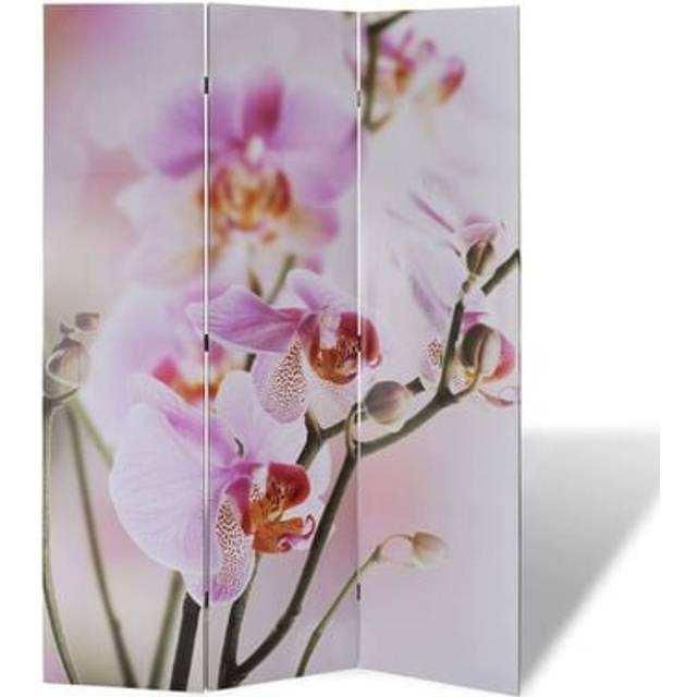 vidaXL Folding Room Divider 120x170 cm Flower - Multicolour