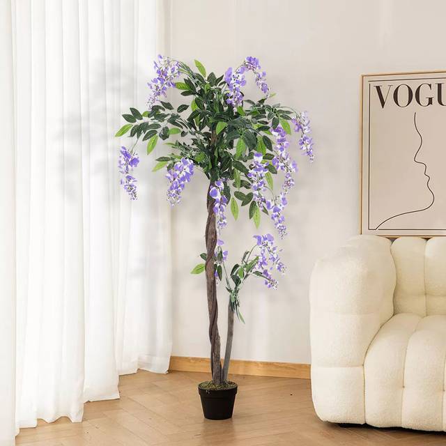 120cm Plant - Green;Purple (120cm H X 80cm W X 31.5cm D)